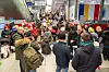 Kaos i Krakow, Polen i mars 2022. Herfra prøvde mange av flyktningene fra Ukraina å komme seg videre til andre byer i Polen eller til andre land. Olha Basista fikk plass på en buss til Norge herfra. (Ilustrasjonsbilde)