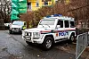 Det har vært konstant politivakt utenfor synagogen siden 2015.