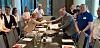FORNØYDE: Direktør for Arbeidsliv i Fornybar Norge, Nina Rivelsrød Aalborg, og forhandlingsleder for EL og IT Forbundet i energiforhandlingene, Fred Løvli, er begge godt fornøyde med å ha oppnådd enighet på Energioverenskomsten.
