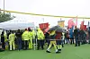 FUKTIG: Mange trosset regnværet og møtte opp.