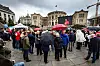 MARKERING:Stort oppmøte under markeringen foran Stortinget.