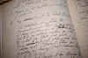 PROTOKOLL 1933: Her står det skrevet, vedtaket om at alle må betale 5 øre i uka for at Folkets Hus skal bli en realitet.