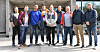FORHANDLINGER. Forhandlingsdelegasjonen til EL og IT Forbundet/Heismontørenes Fagforening, før forhandlingsstart mandag 9. mai. Fra venstre Kristoffer Syversen, Markus Hansen, David Coron-Andersen, Trond Polden, Alexander Jordnes, Kim Andre Arnesen, Thomas Skoglund, Bård Naverud, Stian Andersson.