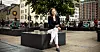 Lijana reiser mye på grunn av vervene i Arbeidsmandsforbundet. Her er hun fotografert på Jernbanetorget i Oslo.