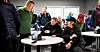 Klubbstyret ved Podlen Verksta er streikeklare. F. v.: klubbleder Leif Erik Laukhammer, kasserer Svein Frode Aronsen og nestleder Veronica Koppang.