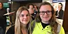 UNG i ARBEID: Ann-Kristin Birkelund og Kristine J. Wendt fortalte om det å være ung i arbeidslivet på ILO-dagen - Verdensdagen for sikkerhet og helse på arbeidsplassen.