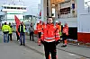 Klubbleder for sjauerne på Drammen Havn, Tommy Mangrud stod i spissen for blokaden Transportarbeiderforbundet gjennomførte mot Holship i dag tidlig.