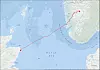 Selve kabelforbindelsen til Skottland vil bli på 665 kilometer. På norsk side går kabelen fra Simadalen og ut Hardangerfjorden og utgjør 180 kilometer. Deretter går den over Nordsjøen til Skottland.