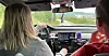 Kine og Petter er på vei til dagens første stopp, Elkem Thamshavn.