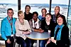 8 HOVEDVERNEOMBUD FRA HELE LANDET: Fra venstre: Øyvind Bjørnødegård, HVO i divisjon post, Karin Pedersen, HVO for region vest, Svein Frydnes, HVO for region sør-vest, Julia Banda Rasmussen, HVO for region Oslo, Akershus og Østfold, Terje Danielsen, HVO for region øst, Helen Pettersen, HVO for region nord, Louis Øvereng, HVO for region midt, Tove Garatun Walde, HVO ved Postens kundesenter.