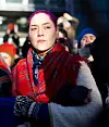 Timimie Gassko Märak har tatt turen fra Sverige . Hun har også engasjert seg i kampen mot Gállok-gruven i Sverige.