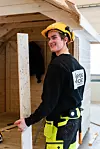 VIL BLI TØMRER:– Jeg har visst siden jeg gikk i sjuende klasse at jeg vil bli tømrer eller jobbe i byggebransjen, sier William Heggelund-Clausen (17).