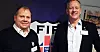 Dagens FIF-leder Christer Arnesen åpnet 50-årsjubileet.- Her er han sammen med forbundsleder Asle Aase i Norsk fengsels- og friomsorgsforbund (NFF).