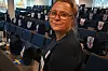 Spent: Fengselsbetjent Kikki Sneisen fra  Trondheim Fengsel er spent foran FIF jubileumet