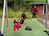 LYKKE: For jentene fra flyktningeleire i Libanon skapte det begeistring da de gikk forbi en lekeplass, noe de aldri hadde hatt muligheten til å benytte før.