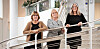Kommunedirektør Trine Myrvold Wikstrøm, direktør for organisasjon og utvikling Oddny Ruud Nordvik og prosjektleder Heidi Drægebø kan notere en kraftig oppgang i deltidsarbeidende, og ikke minst innen pleie og omsorg.
