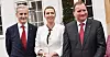 Jonas Gahr Støre, Mette Fredriksen og Stefan Löven sammen i København i 2020.