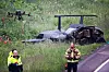 PÅ STEDET: Havarikommisjonen undersøker ulykker og alvorlige hendelser innenfor luftfarts-, jernbane, veg-, sjøfarts- og forsvarssektoren. Her er de til stede etter en helikopterulykke i 2021.
