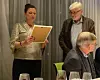 Heidi Nodby Lunde ga Leif Sande prisen for årets formidler.