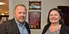 FORTSETTER: Leder i EL og IT Forbundet, Jan Olav Andersen og generalsekretær i Norsk Folkehjelp, Henriette Killi Westhrin, er glade for at samarbeidet om folkehjelpas arbeid i Honduras fortsetter i fire år til.