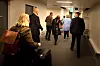 FOTFØLGER ERNA: I den underjordiske gangen mellom inngangen i Prinsens gate og Stortinget havner Ask Bakke bak følget til daværende statsminister Erna Solberg.