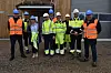 OMVISNING: Besøkende og prosjektledelse i Storheia vindpark i begynnelsen av juni.