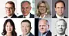 TJENTE MEST: Svein Richard Brandtzæg (over fra venstre) i Norsk Hydro, Henning E. Jensen i Kongsberg Automotive, Kristin Ferøvik i Lundin Norway, Luis Araujo i Aker Solutions, Ros-Marie Grusén i Norsk Medisinaldepot, Karl Johnny Hersvik i Aker BP, Sigve Brekke i Telenor og Bengt A. Rem i Kistefos.