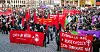 Om lag 8.000 personer deltok i markeringen av 8. mars på Youngstorget i 2022.