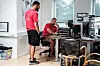 Sami El Shimy forbereder Moutasem Nahar før han drar ut med Københavnerteamet i hovedstadens gater.