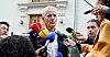 Jonas Gahr Støre møtte pressen tirsdag formiddag – dagen etter valget.