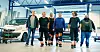 Fra venstre: organisasjonsarbeider Erik Sakslo fra Fellesforbundet, tillitsvalgt Svein Johannessen hos Portmakeren, montør Stein André Flom, produksjonsarbeider Arne Egil Landaas, montør Roger Solsvik og leder i avdeling 5, Richard Storevik fra Fellesforbundet.