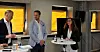 DEBATT: Asle Aase (f.v., NFF), Helge André Njåstad (Frp) og Gunn Karin Gjul (Ap) debatterte kriminalomsorg under Arendalsuka.
