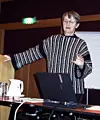 TRONDHEIMSKONFERANSEN: Ebba Wergeland i kjent stil på Trondheimskonferansen i 2004.