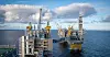 Bygging av skip og oljeplattformer bidrar til oppgangen i industriproduksjonen. Bildet er fra Johan Sverdrupfeltet i Nordsjøen.