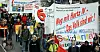 Flere tusen demonstranter deltok i protesten mot Hartz IV-reformen og kuttene i sosiale ytelser i Berlin lørdag 5. november 2005, samme år som reformen ble innført. Siden har det bare fortsatt.