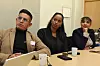 FAGFORBUNDETS TILLITSVALGTE: Daniell Thommasen (f.v.), Sara Bashir og Zebi Getashew gjestet Aps gruppe i arbeidskomiteen på Stortinget.