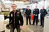 VET IKKE: Verksmester Børge Olsen (foran), verksbetjent Tor-Erling Hansen (bak f.v.), vikar Bjørn-Are Kvien og verksbetjent Odd-Roald Schjølberg vet ikke hvilke planer fengselsledelsen har for verkstedet i åpen avdeling.