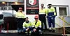 Ansatte og tillitsvalgte er urolig for arbeidsplassene sine i REC Solar. Her foran den stolte fanen til Fiskaa Verks Arbeiderforening – Industri Energi. Fra venstre: Inger Hilde Bårdsen, Ronnie Salvesen, Bjørn Nilsen, Andreas Hadland og Morten Rosen (midlertidig ansatt i Elkem).