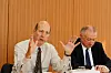 Den amerikanske økonomen Thomas I. Palley (t.v.) og tyske Gustav A. Horn mener nyliberalismen gir helt feil svar når det gjelder den økonomiske politikken.