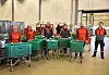 VIL TRENDEN VARE: PiP-pakkene har vært en suksess, og betyr mye. Vi er spente på om trenden med hjemlevering og netthandel under koronaen vil vare, sier Turid  Blankenborg (f.v.), Elin Christensen, Leif Ove Tvermyr, Ingunn Hanssen, Tommy Blokken og Torgeir Fiane.