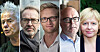 ØKONOMER: Kalle Moene (UiO), Rolf Aaberge (SSB), Gisle James Natvik (BI), Kjell Gunnar Salvenes (NHH) og Marianne Nordli Hansen (UiO) er enige om at de økonomiske ulikhetene vil bli mindre av å innføre en skatt på arv.