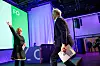 Statsminister Jonas Gahr Støre fikk stående applaus både før og etter talen han holdt på landsmøtet til Fellesorganisasjonen onsdag.