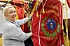 FANELOFTET: Faneloftet er vel og merke i kjelleren, et rom som tar relativt godt vare fanene når de ikke er i bruk, ifølge Lisbeth Jacobsen.