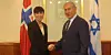 Utenriksminister Ine Eriksen Søreide møtte Israels statsminister i januar i år i Jerusalem.