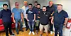 FORHANDLERE: Delegasjonen til EL og IT Forbundet i forkant av meklingen, torsdag. Fra venstre kommunikasjonsrådgiver Alejandro Decap, Åge Andersen, Eidsiva Nett, leder i forhandlingsavdelingen, Bjørn Fornes, konserntillitsvalgt i Eviny, Morten Bildøy, Roger Nordland, Kraft Entreprenør, Frode Verpeide, Mørenett, forbundssekretær Geir Aasen, Per Olav Stokke, Nettpartner og forbundssekretær Fred Løvli.