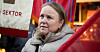 – Dette er en viktig dag. Vi kjemper for at alle skal ha noe å leve av, sier Tanja Jørgensen.