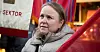– Dette er en viktig dag. Vi kjemper for at alle skal ha noe å leve av, sier Tanja Jørgensen.