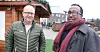 FRONTMENN: Hovedutvalgsleder for organisasjon i kommunen, Jan Erik Tønnesland (t.v.) og  utvalgsleder for arbeid og integrering, Abdullahi Alason leder hvert sitt hovedutvalg.