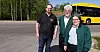 Per Morten Gjemble (t.v.), Harald Brennsæter og Cecilie Brennsæter mener kutt i bussrutene vil ramme de reisende som ikke har andre alternativer hardest.