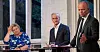 – 2 mot 1 er litt urettferdig, sa statsminister Erna Solberg (H) etter statsministerdebatten på VGTV med Sp-leder Trygve Slagsvold Vedum (f.h.) og Ap-leder Jonas Gahr Støre.